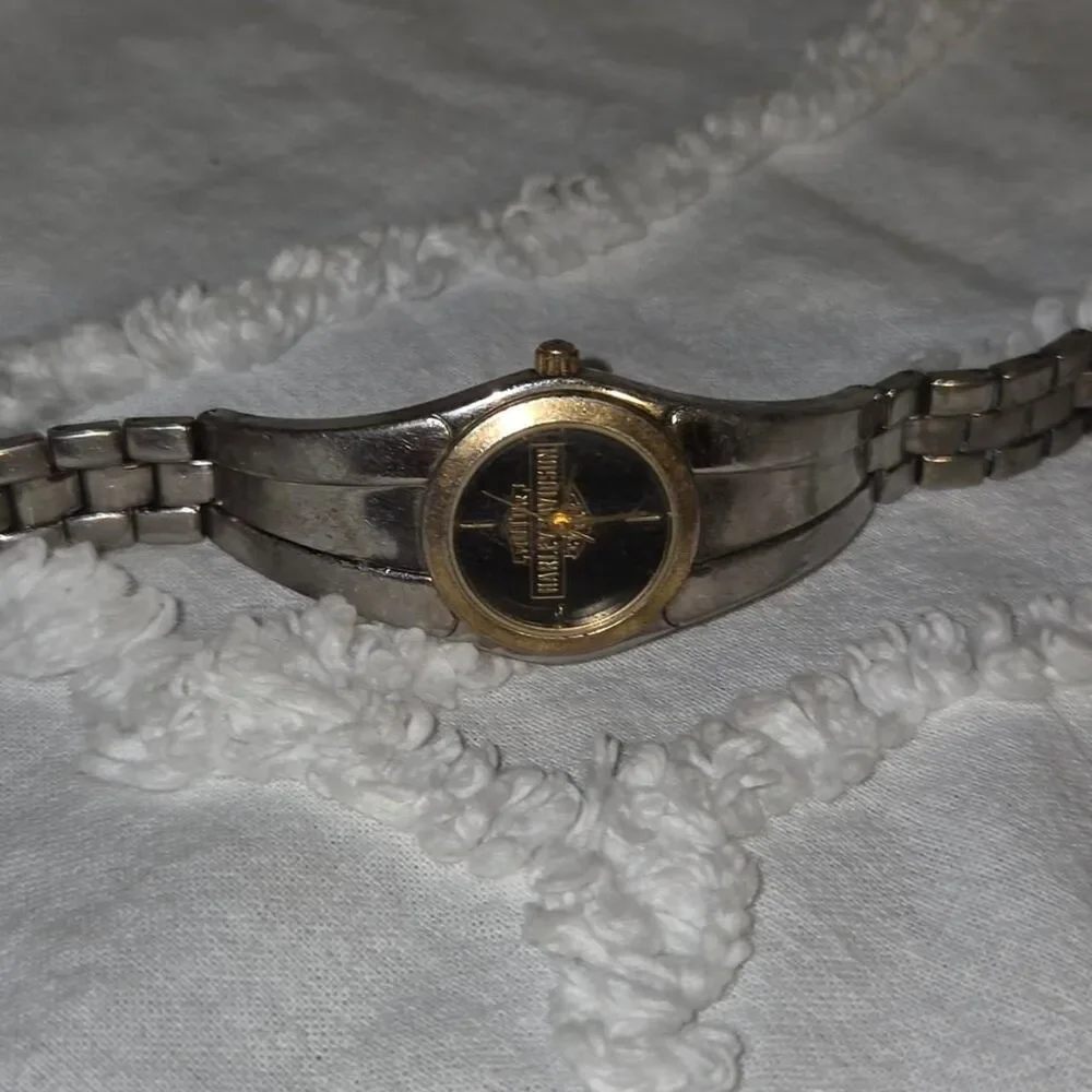 Vintage Harley Davidson Two-Tone  ladies Biker Watch pre-loved  untested  Y2K